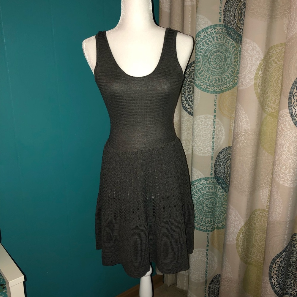 BB DAKOTA Charcoal gray sweater dress